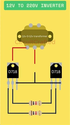 How to make 12V to 220V | Inverter circuit #diy #soldering #inverter
