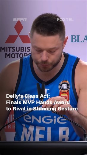 33K views · 165 reactions | Despite falling short in the championship series, Matthew Dellavedova was awarded NBL Finals MVP. In a powerful show of humility, he handed the trophy to Hawks guard Will Hickey — saying he was more deserving  #NBL #NBLFinals #Delly #MVP #Foxtel | Foxtel | Facebook