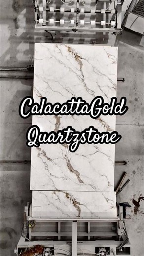 Calacatta Gold Quartz is designed for kitchen countertops，feature walls with seamless luxury appeal.