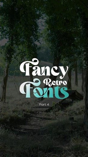 Fancy retro font (Part 4) #freefonts #fonts #fontstyles