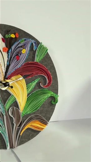 Colorful Quilling Art – Handmade Paper Design ✨