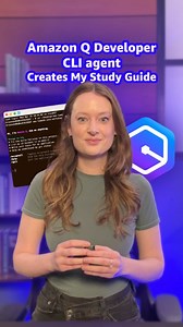 See how the Q Dev CLI agent helps create a custom workshop guide! In this video, @brooke.bytes shows how Amazon Q Developer can analyze a Java Lambda workshop repository & generate practical study guides on demand. Watch to see how Amazon Q Developer analyzes workshop code structure & content, creates a structured workbook with progress tracking, adds encouraging notes when asked for additional motivation, & works directly in the terminal where developers are already working. Get started with th