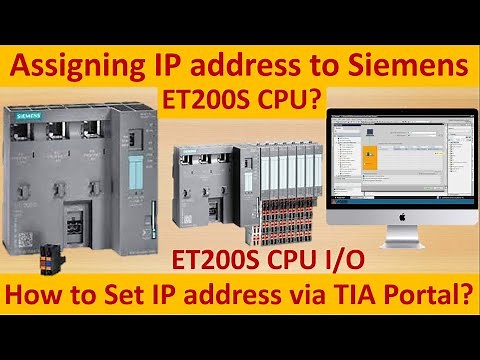 How to assign IP address to Siemens PLC ET200S CPU? | How to find Siemens PLC IP address?