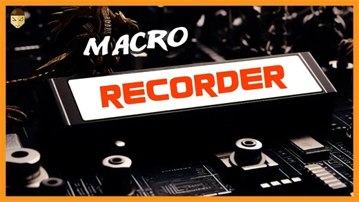 用宏记录器记录键盘和鼠标输入