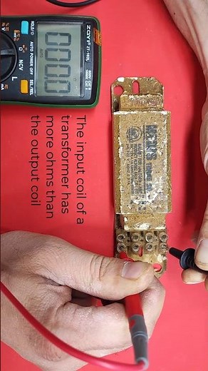 🔍 Find Primary & Secondary Coils of a Transformer with a Multimeter! ⚡