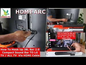 How To Hook Up JBL Bar 2.0 Compact Sound Bar To LG TV / ALL TV Via HDMI Cable #Ad