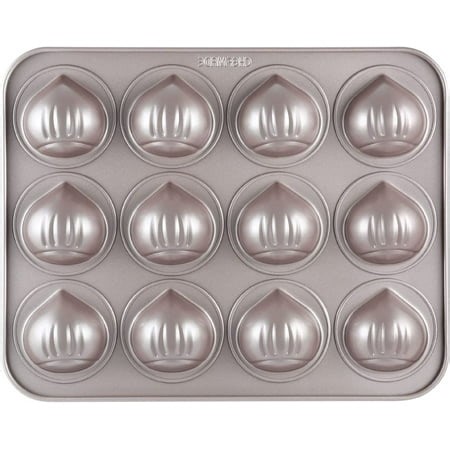 Muffin Cake Pan, 12-Cavity Chestnut-Shaped Non-Stick Bakeware for Baking in the Oven (Champagne Gold) - Walmart.ca
