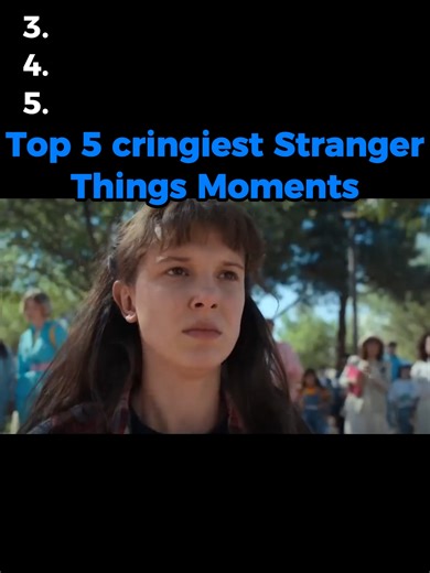 Top 5 cringiest Stranger Things Moments #strangerthings#strangerthings5#cringe#getout#cringemoments#cringiestlines#fyp#globalforyou
