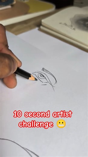 Only 10 Seconds to Draw! 🔥 #ArtChallenge #eye #shorts