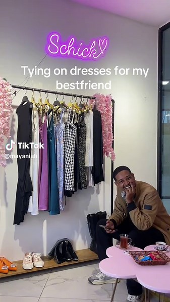 Trying on Dresses with Schick Addis for Bestfriend Maya