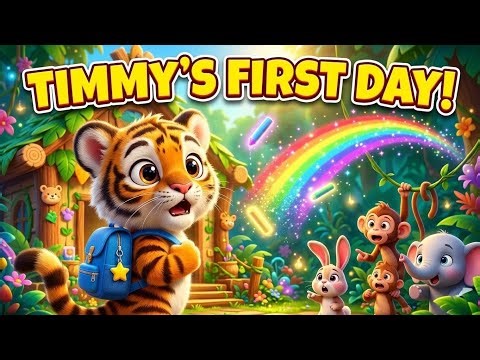 Timmy Tiger’s First Day at School 🐯✨ | Magical Moral Story for Kids