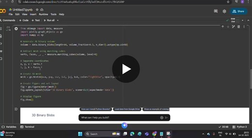 #python #datavisualization #plotly #machinelearning #3dmodeling #ai #innovation #qiscollege | RETTEDI ANIL KUMAR