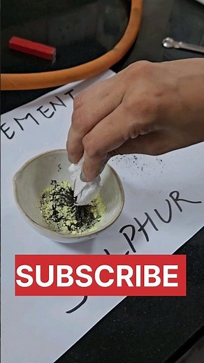 Mixture and Compound of Iron Filings and Sulphur Powder #chemicalreaction #grade9science #science