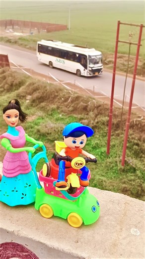 Remote Control Scooty Girl And Monkey Scooter Unboxing And Testing Short ||