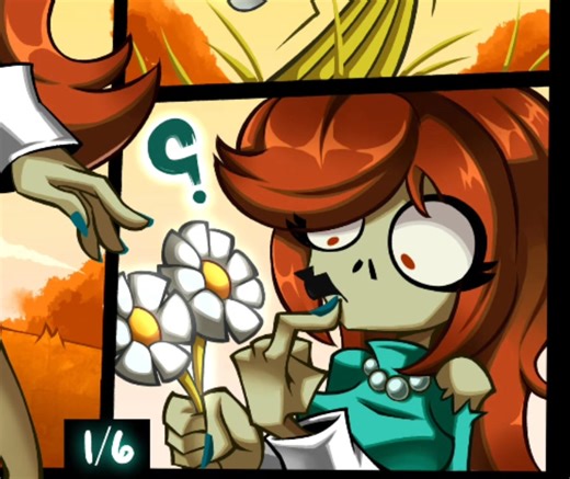 Cómic de Plants vs Zombies por mi mejor amigo