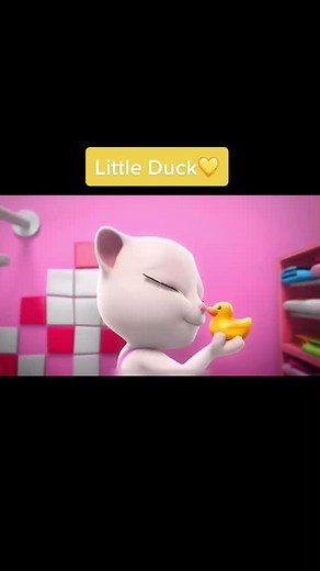 Small Little Duck#talkingtom #funnyvideos #kidtiktok #littleduck#littleduckstory