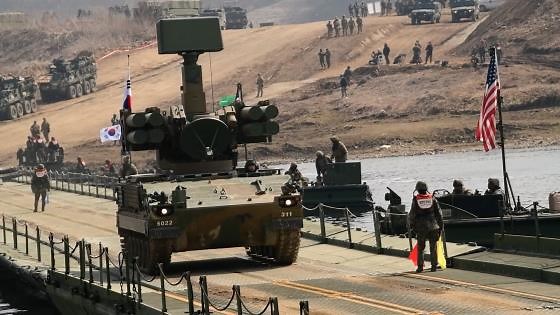 Korean and US Army staged a Wet-Gap Operation