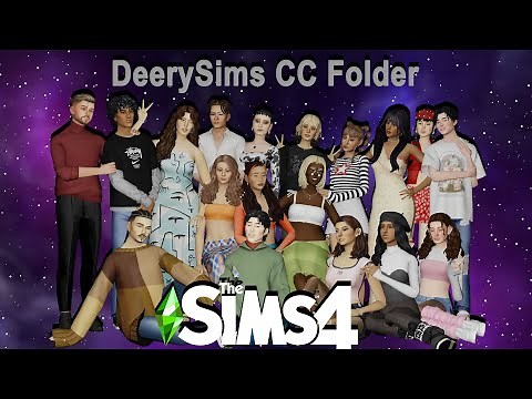 DeerySims Sim Dump & 2 GB CC Folder for Low End PC'S ✨ l Maxis Match CC Folder l The Sims 4