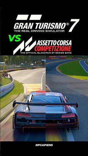 Which one sounds REAL? Audi R8 at Spa Eau Rouge (ACC vs GT7) 🔊