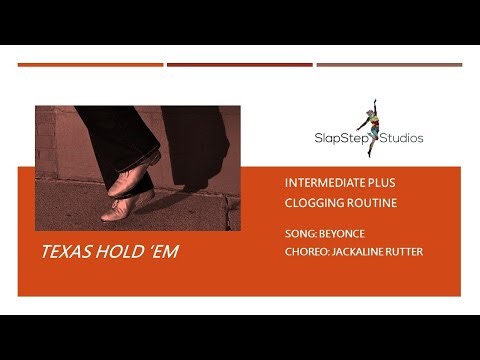 Texas Hold 'Em Intermediate Plus Clogging Routine Step Breakdown