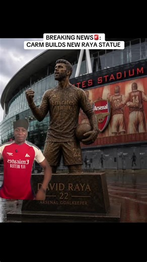 David Raya statue build: Arsenal fan crafts new tribute
