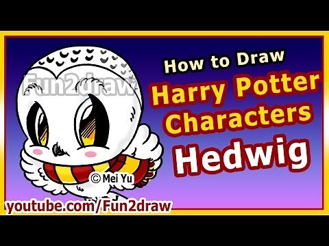 Learn to Draw Harry Potter Characters - How to Draw Hedwig - Fun2draw Online Art Lessons