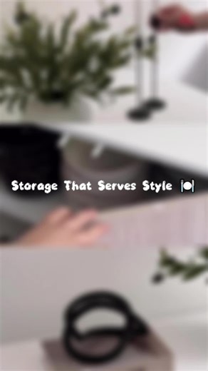 Storage that serves style🍽️#homcom #homelife #funiture #storage