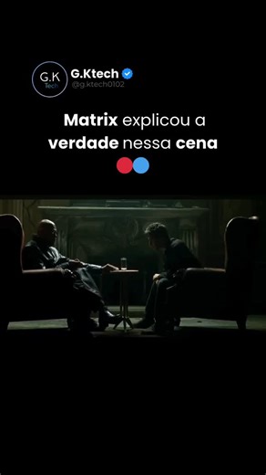 G.Ktech on Instagram: "Você já parou pra pensar no verdadeiro peso da pílula vermelha em Matrix? 🕶️🎬👀 Na cena mais icônica do filme, a escolha não é entre duas cores — é entre conforto e consciência. A pílula vermelha representa o despertar, a ruptura da ilusão e a decisão de encarar uma realidade dura, sem filtros. 🔴 Essa ideia não surgiu do nada. Ela dialoga diretamente com a Alegoria da Caverna, de Platão, onde o conhecimento liberta, mas também dói. Passa pelo ceticismo de Descartes, que