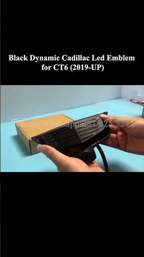 UNLEASHING the Black Dynamic Cadillac LED Emblem for CT6 (2019-UP)!