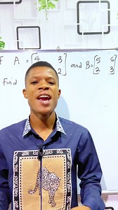 Multiplication of two by two matrix. | Maths with Esomnofu.