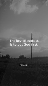 Success begins with seeking God first. 🙏 When we place God first, our priorities shift, and we gain a divine perspective on what really matters. Putting Him at the center of our decisions, dreams, and daily actions opens the door to a life that not only flourishes spiritually but also brings peace, wisdom, and fulfillment. As Jesus said in Matthew 6:33, “But seek first His kingdom and His righteousness, and all these things will be given to you as well.” #SeekGodFirst | pray.com