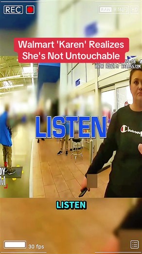 Walmart 'Karen' Realizes She's Not Untouchable #creatorsearchinsights #cops #karma