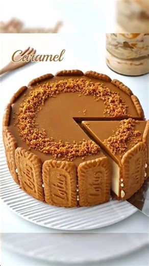 No-Oven Caramel Cheesecake 🍮 | Rich & Silky Smooth #breakfastfood #eiddesserts #cheesecake