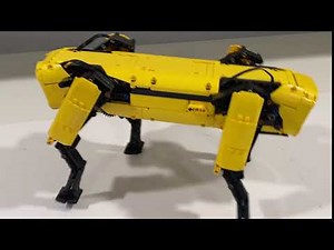 Lego Ideas Boston Dynamics Spot 1:4 Scale Motorized Model walking video 1