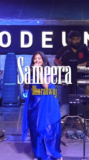 Sameera Bharadwaj on Instagram: "That was an amazing show!!! @odeumbyprism @bass.ically._ @akshay.athreya @notchfiltr @drumsbannu @m3_entertainments"