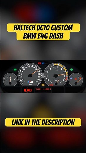 BMW E46 M3 Custom Haltech Dash Cluster