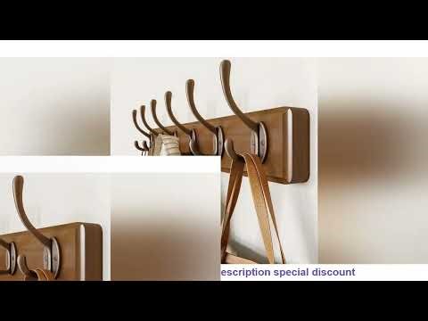 Black Walnut Hangers Rack Hanging Clothes Wooden Hooks Bedroom Cloakroom Storage Furniture Coat Bags