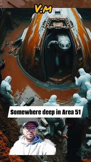 92K views · 1.5K reactions | Somewhere deep in Area 51, silence broke tonight. Buried under layers of sand and secrecy, a strange metallic craft was uncovered — still pulsing with a faint blue light. Inside, they found something… not human, preserved in a crystal-like chamber. For decades they denied it. But now, the truth is staring back — and it’s awake. #Area51 #AlienDiscovery #UFOSecrets #Extraterrestrial #TopSecret | Viral Moment | Facebook