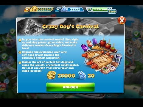 Cooking Fever - Crazy Dog's Carnival Level 1-5