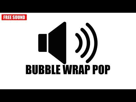 Satisfying Bubble Wrap Pop Sound Effect (Free Sound Effect) - no copyright SFX