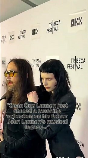 Sean Ono Lennon Honors John Lennon! ߎ #shorts #beatles