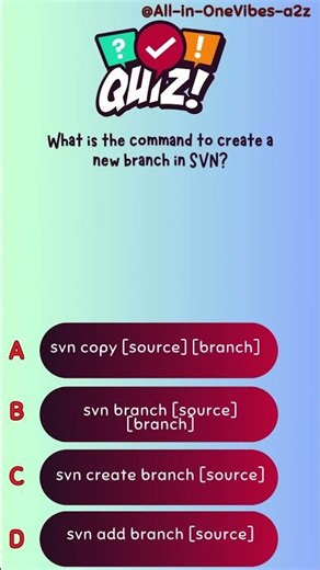 What is the command to create a new branch in SVN?