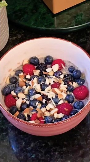 Breakfast That Feels Like Dessert! | Chia Pudding 🫐🥥