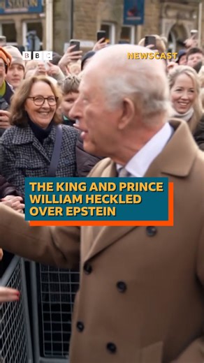 The King and Prince Williams get heckled by people asking about links between Epstein and Andrew-Mountbatten-Windsor. BBC royal correspondent Daniela Relph explains how the royals responded to these heckles on the latest #BBCNewscast | BBC Sounds