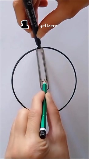 Yeliz Ece 💕 on Instagram: "7 Easy Ways to Draw a Circle Without a Compass ⭕ Which is your favorite? #art #draw #tutorial"