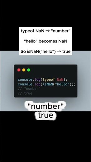 JavaScript Challenge #24 — typeof NaN is "number"?! 😈