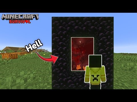 My First Trip to the Nether (Hell).