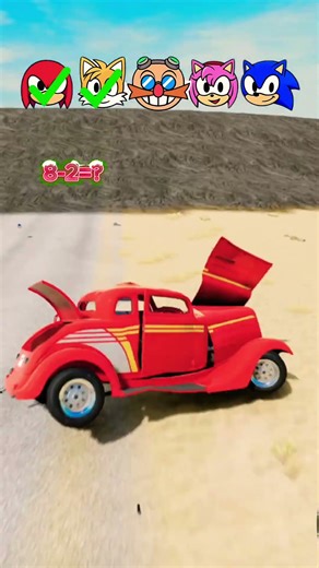 What Happens When Sonic Hits MAX Speed?! #beamngdrive #youtubeshorts #games #sonic