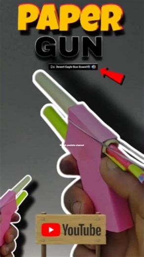 how to make_"5-Minute Origami Gun Tutorial: Make a Paper Pistol!"* 😎 #PaperCraft #OrigamiGuns