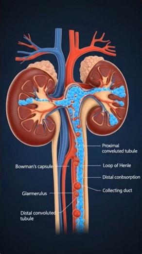 KIDNEYS WORK EXPLAINED in 3d: THe Formation of URine #viral #ytshorts #kidneyhealth